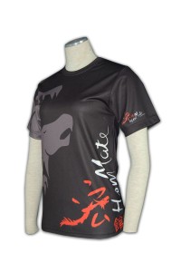T262 order Heat transfer printing tee shirts Digital hot stamping tees sports badminton table tennis whole printed supplier company